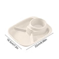 thumbnail image 3 of EGNMCR Kitchen Gadgets, Kitchen Accessories Compartmentalized Plastic Meal Tray And Student Meal Tray For Home And School Use And Light Meal Plates And Available In 3 Colors Plastics dinner plates, 3 of 6