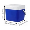 thumbnail image 7 of Portable Insulated Cooler Box, Large Capicity Camping Cooler Lunch Box Hard Travel Coolers Leak-Proof Ice Chest with Handles for Tailgating, Beach, Picnic, 7 of 7
