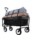 thumbnail image 2 of 360lbs Collapsible Foldable Wagon Cart with Strapping System & 3-Piece Plastic Liner Bag – Durable Lightweight Utility Cart for Beach, Camping, Shopping, Garden, Fishing – Easy Fold & Store, 2 of 9