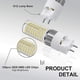thumbnail image 3 of Bombilla LED G12 de 12 W, halógena, blanca cálida, 3000 K, 30 x 103 mm, 240 V, bombilla LED G12, sin parpadeo, no regulable, ángulo de haz de 360 grados, 3 of 4
