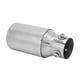 thumbnail image 2 of TKSE Tubo de Escape de Acero Inoxidable, Punta de Escape de Coche 60x89mm Espejo de Plata de Acero Inoxidable Pulido Redondo Universal para automóviles, 2 of 5