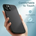 thumbnail image 6 of JETech Ultra Slim (0.35mm Thin) Case for iPhone 14 6.1-Inch, Camera Lens Cover Full Protection, Lightweight Matte Finish PP Hard Minimalist Case, Support Wireless Charging (Black), 6 of 6