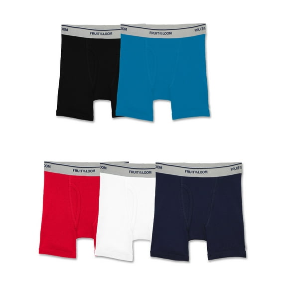 Fruit of the Loom Toddler Boy Boxer Briefs, 5 Pack, Sizes 2T-5T
