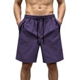 thumbnail image 4 of WERYOUNG Casual Solid Color Shorts For Men Versatile Everyday Wear Comfort Fit Knit Shorts Comfortable Bottoms L, 4 of 4
