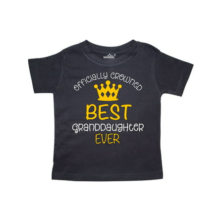 Officially Crowned Best Granddaughter Ever gold crown Toddler