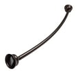 thumbnail image 4 of Utopia Alley Rustproof Wall Mounted Aluminum Single Curved Shower Curtain Rod, AdjustableShower Rod from 45" to 72", Expandable, Includes shower liner and shower hooks, Oil Rubbed Bronze, 4 of 9