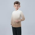 thumbnail image 5 of Jamicy Soft Shirts for Boys Long Sleeve Button Down Casual Dress Shirt for Kids Fashion Cute Gradient Print Long Sleeves Casual School Uniform Top Shirt, 5 of 7
