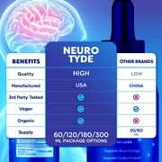 Neuro Tyde Drops Advanced Formula Brain Support Supplement NeuroTyde 90 Servings