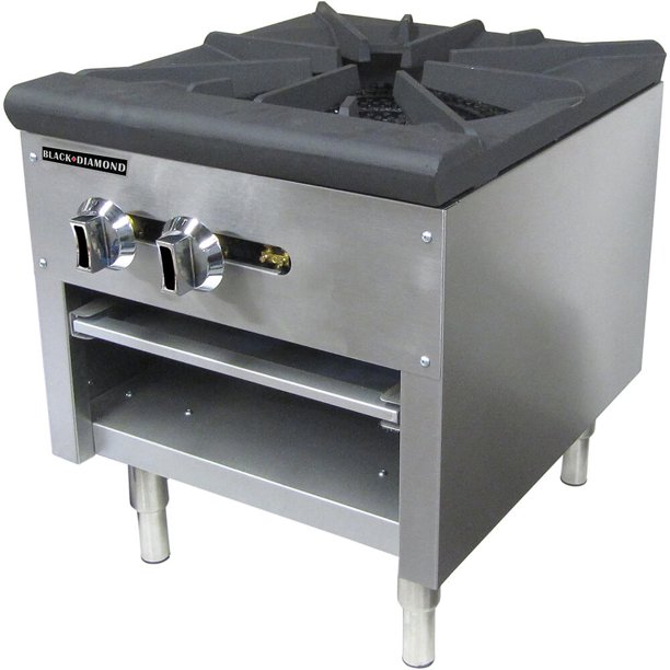 Adcraft Stainless Steel Single Burner Gas Hot Plate / Stock Pot Burner
