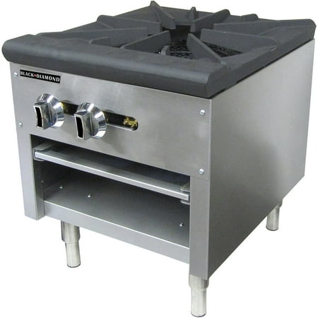 

Adcraft Stainless Steel Single Burner Gas Hot Plate / Stock Pot Burner 80 000 BTU BDCTSP-1/NG