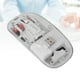 thumbnail image 5 of Ratón Inalámbrico, Trimodo Bt1 Bt2 2,4 GHz USB C, Ratón recargable para ordenador, Ratón Silencioso Totalmentmo Transparente Con Receptor USB y Luz de Respiración, 5 of 7