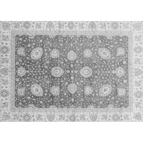 Ahgly Company Indoor Rectangle Oriental Gray Traditional Area Rugs, 5' x 8'