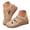 A-Khaki, variant on Womens Wedge Shoes Slingback Outdoor Walking Sandals with Arch Support Hollow Out Closed Toe Summer Leather Slide Shoe Grey 8.5