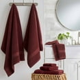 thumbnail image 4 of (2 pack) Better Homes & Gardens Signature Soft Cotton Popcorn Textured 6 Piece Bath Towel Set,Deep Redwood, 4 of 17
