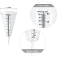 thumbnail image 3 of Conical Design Rain Gauge, Transparent Plastic Garden Stake For Outdoor Home Garden Accurate Scale, Durable Material Ensures Easy Reading And Backyard Rainfall Measurement, 3 of 7