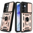 thumbnail image 2 of Elegant Choise Case with Ring Stand and Slide Camera Lens for Samsung Galaxy A55/A25/A15 5G 6.5inch Phone Cover, Pink, 2 of 15