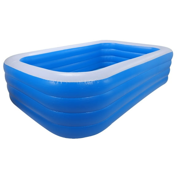 120" X 72" X 28" Above Ground Swimming Pool Inflatable Swimming Pool Blow Up Family Pool for Backyard Home Garden Lawn Indoor Outdoor