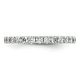 thumbnail image 3 of 14k White Gold Polished Size 6.5 U-Shared Prong 1 carat Diamond Complete Eternity Band, 3 of 5