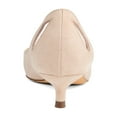 thumbnail image 4 of Journee Womens Goldie Pointed Toe Kitten Heel Pumps, 4 of 10