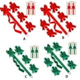 thumbnail image 4 of Transemion Armoires en Polyester avec Nœuds de Noël Durables et Résistants à l'Usure pour Cuisine Rouge 4 Pcs, 4 of 6