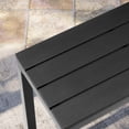 thumbnail image 3 of Pellebant  Patio Outdoor Bar Table Rectangle Pub Table Dining Table Black-42.91 inches, 3 of 5