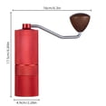 thumbnail image 1 of Manual Coffee Bean Grinder 12 Coarseness Settings Stainless Steel Core Burr Coffee Grinder Portable Double Bearing Positioning Hand Coffee Grinder Suitable Use for Home / Office and Travel, 1 of 7