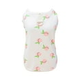 thumbnail image 1 of Exquisite Dog Vest - Wrapping with Traction Ring - Peach Pattern - Pet Puppy Dog Sleeveless Summer Shirt - Daily Wear, 1 of 8