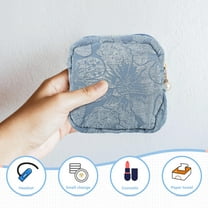 MUSEYA Portable Period Pouch Cotton Sanitary Napkin Holder for Women Outdoor 1Pcs