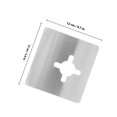thumbnail image 4 of WRITWAA 4Pcs Reinforcement Plate for Door Locks in Silver 10.5x10cm, 4 of 6