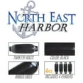 thumbnail image 2 of NEH Twin Eye Ribbed Boat Pontoon Fender 8.5" x 27" 4pcs Inflatable Vinyl Mooring Bumpers Guard Dock Docking - Black, 2 of 3