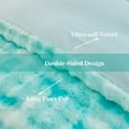 thumbnail image 4 of RYNGHIPY 3 Pieces Full Bedding Comforter Sets Faux Fur Bedding Set Mint Green Bubble Comforter Set Tie Dyed Plush Bed Comforter Set Soft Fluffy Bed Set, 4 of 8