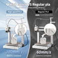 thumbnail image 2 of 3D Printing Filament Basic PLA Filament Bundle 1.75mm 1kg Cardboard Spool Dimensional Accuracy +/- 0.03 mm Fit Most 3D FDM Printer 1KG*2 spools-White, 2 of 7