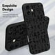 thumbnail image 3 of Funda MZELQ para iPhone 16 con diseño de lazo de silicona, color negro, 3 of 6