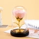 thumbnail image 4 of Adornos de San Valentín, regalos de San Valentín, rosa de papel de aluminio recubierta de vidrio, flor eterna, regalo creativo para vacaciones, luz nocturna LED luminosa, rosa decorativa., 4 of 6