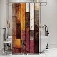 thumbnail image 2 of Yellow Shower Curtain for Bathroom Abstract Yellow Gray Watercolor Shower Curtain Set with Hooks Contemporary Oil Panting Fabric Waterproof Shower Curtains 72x72inches, 2 of 6