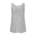 thumbnail image 5 of ZyeKqe Womens Sequin Tank Tops V Neck Sparkly Sleeveless Camisole Tops Summer Fashion Party Blouses S-XXL, 5 of 5