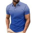 thumbnail image 2 of Njoeus Shirts For Men Tshirts Shirts For Men Mens Fashion Gradient Golf Shirts Men'S Shirts Slim Fitted Tennis Golf T Shirts For Men Casual Short Sleeve Athletic Workout T-Shirts S-4Xl （Available In B, 2 of 5