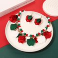 thumbnail image 2 of Set de Joyería FAERLIIRY Navidad Collar y Aretes en Rojo, Verde y Blanco, 2 of 5