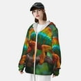 thumbnail image 3 of Gaeub Chameleon Men's and Women's UPF 50+ Long-Sleeved Sun Protection Clothing, Fishing Shirt Long Sleeve Zip-Small, 3 of 7