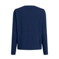 thumbnail image 6 of idosla Women's Knit Cardigan Sweaters Casual Long Sleeve Open Front Button Down Trendy Jackets Outerwear (Navy, XL), 6 of 8