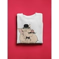 thumbnail image 3 of Gentleman Pig Sweatshirt Men -Image by Shutterstock, Male 4X-Large, 3 of 4