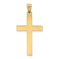 thumbnail image 4 of Real 14kt Yellow Gold Florentine Satin Cross Pendant; for Adults and Teens; for Women and Men, 4 of 4