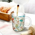 thumbnail image 3 of Yiaed Wild Sea Life Print Ceramics Coffee,Large Handle Design,Extra Large Tea and Coffee Cup for Office and Home Mugs, 3 of 6