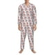 thumbnail image 3 of Balery Elephant Pijama para Hombre de Dos Piezas con Manga Larga, Conjunto de Dormir y Descanso Suave con Bolsillos-Large, 3 of 7
