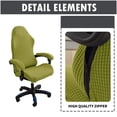 thumbnail image 3 of 4Pcs/set Corn Velvet Office Gaming Chair Covers Home Stretch Spandex Computer Rotating Lift Armchair Seat Covers, 3 of 7