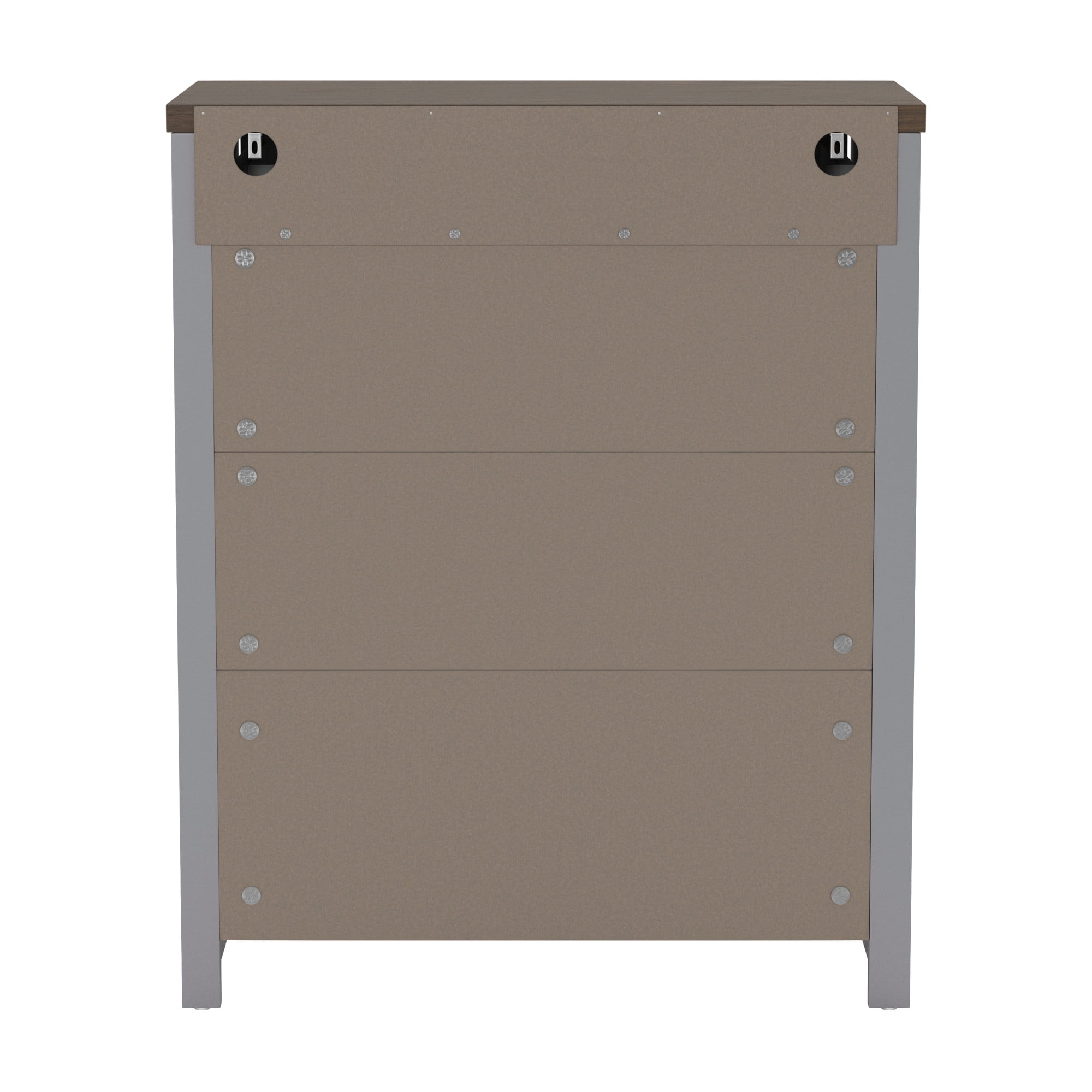 Buy Lancaster Farmhouse 4Drawer Dresser, Gray & Oak, by Hillsdale