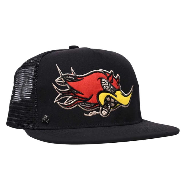 Gorra Trucker Plana Negra Kingmonster Built For Speed