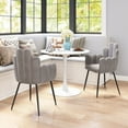thumbnail image 5 of Noosa Dining Chair Gray Dining Chair, Modern Style, Soft and smooth velvet fabric, Plywood, Indoor Dining, 5 of 12