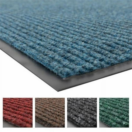 Notrax 550-109S0035BU 3 x 5 ft. Low Profile Scraper Entrance Brush Step Mat 109 Slate Blue