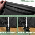 thumbnail image 4 of Ensemble de Housses de Meubles de Patio 4 Pcs Housse de Meubles d'Extérieur pour Table Basse Chaise et Causeuse Robuste 600D Noir, 4 of 7